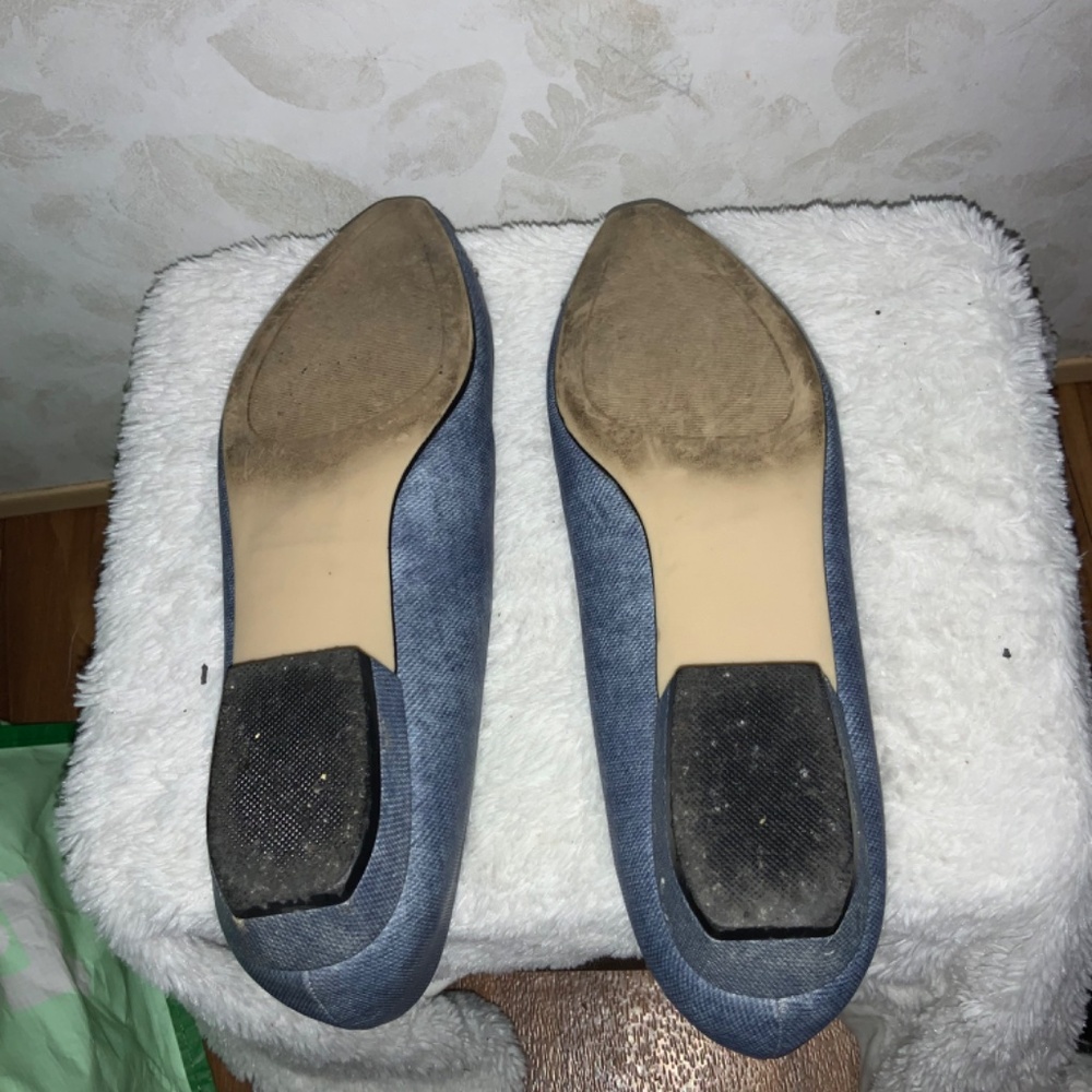 Women’s Denim Blue Shoes Preowned Size 7.5n - Picture 4 of 5